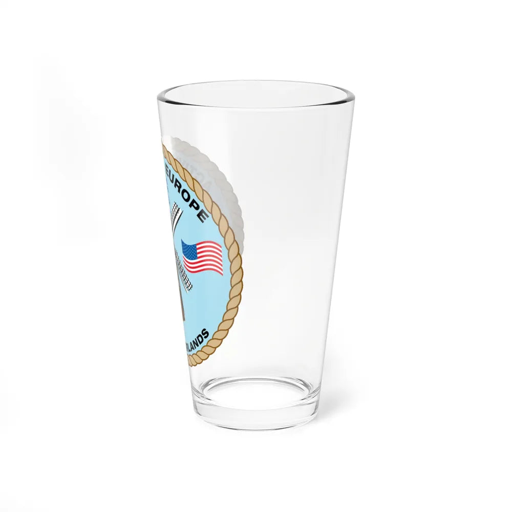 USCG Activities Europe the Netherlands (U.S. Coast Guard) Pint Glass 16oz-Go Mug Yourself