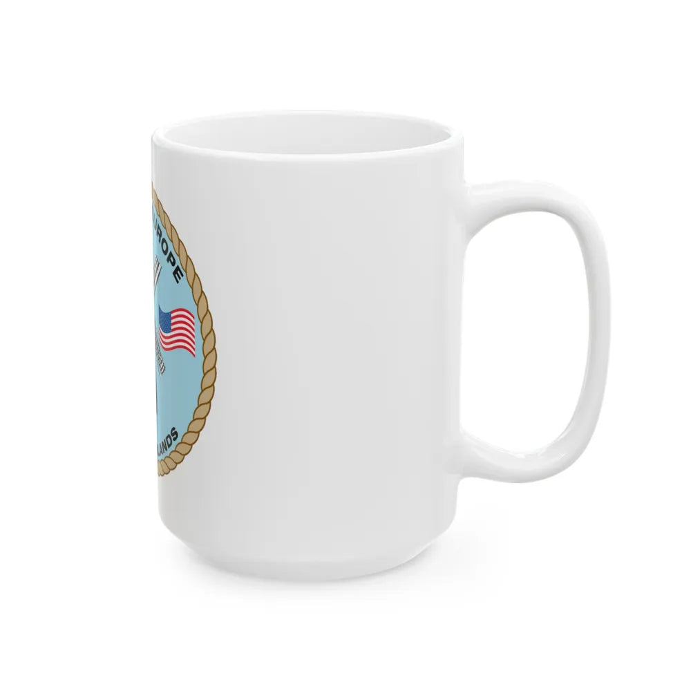 USCG Activities Europe the Netherlands (U.S. Coast Guard) White Coffee Mug-Go Mug Yourself