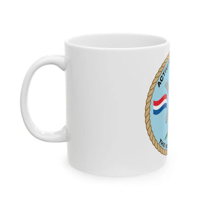 USCG Activities Europe the Netherlands (U.S. Coast Guard) White Coffee Mug-Go Mug Yourself