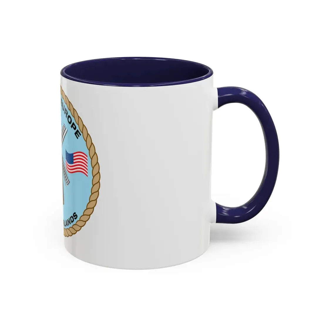 USCG Activities Europe the Netherlands (U.S. Coast Guard) Accent Coffee Mug - Go Mug Yourself