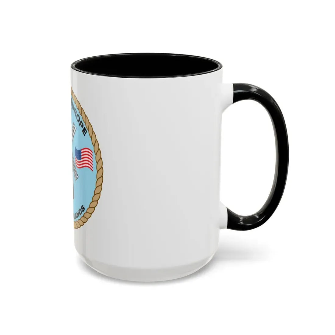 USCG Activities Europe the Netherlands (U.S. Coast Guard) Accent Coffee Mug - Go Mug Yourself