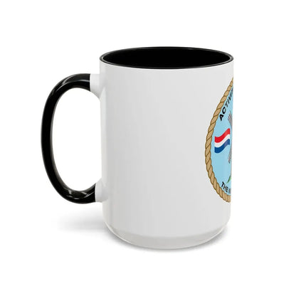 USCG Activities Europe the Netherlands (U.S. Coast Guard) Accent Coffee Mug - Go Mug Yourself