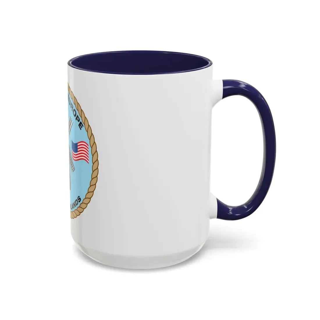 USCG Activities Europe the Netherlands (U.S. Coast Guard) Accent Coffee Mug - Go Mug Yourself