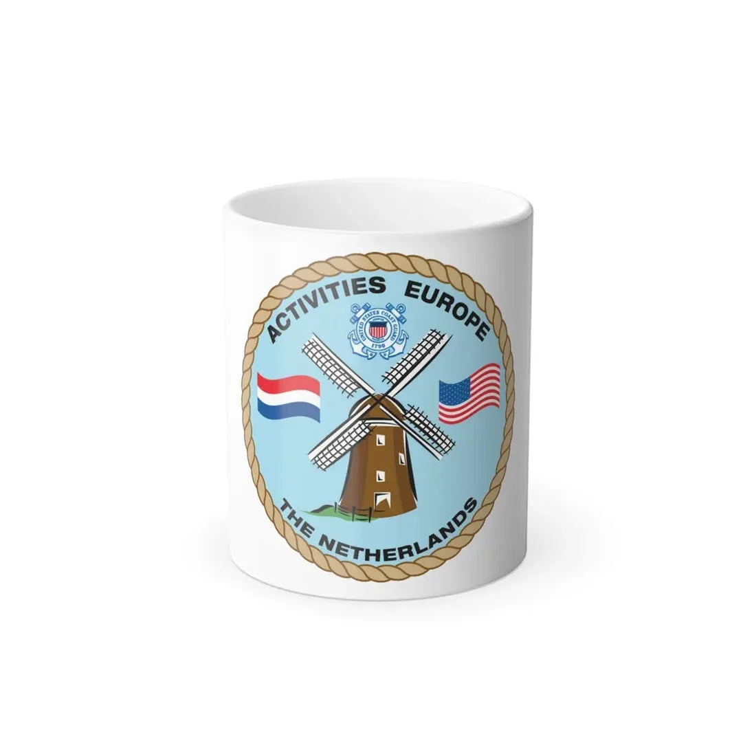 USCG Activities Europe the Netherlands (U.S. Coast Guard) Color Changing Coffee Mug 11oz - Go Mug Yourself