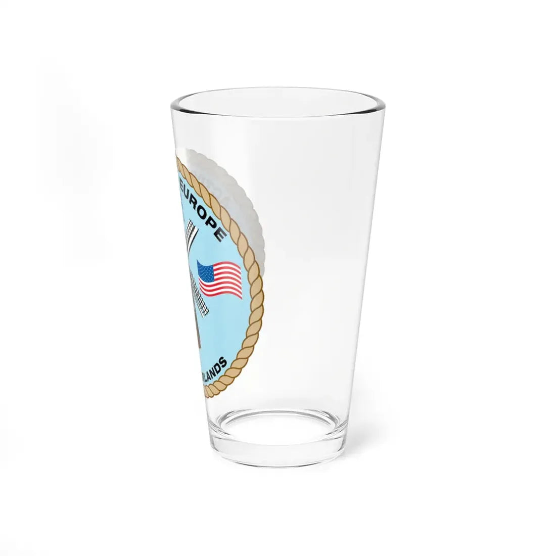 USCG Activities Europe the Netherlands (U.S. Coast Guard) Pint Glass 16oz - Go Mug Yourself