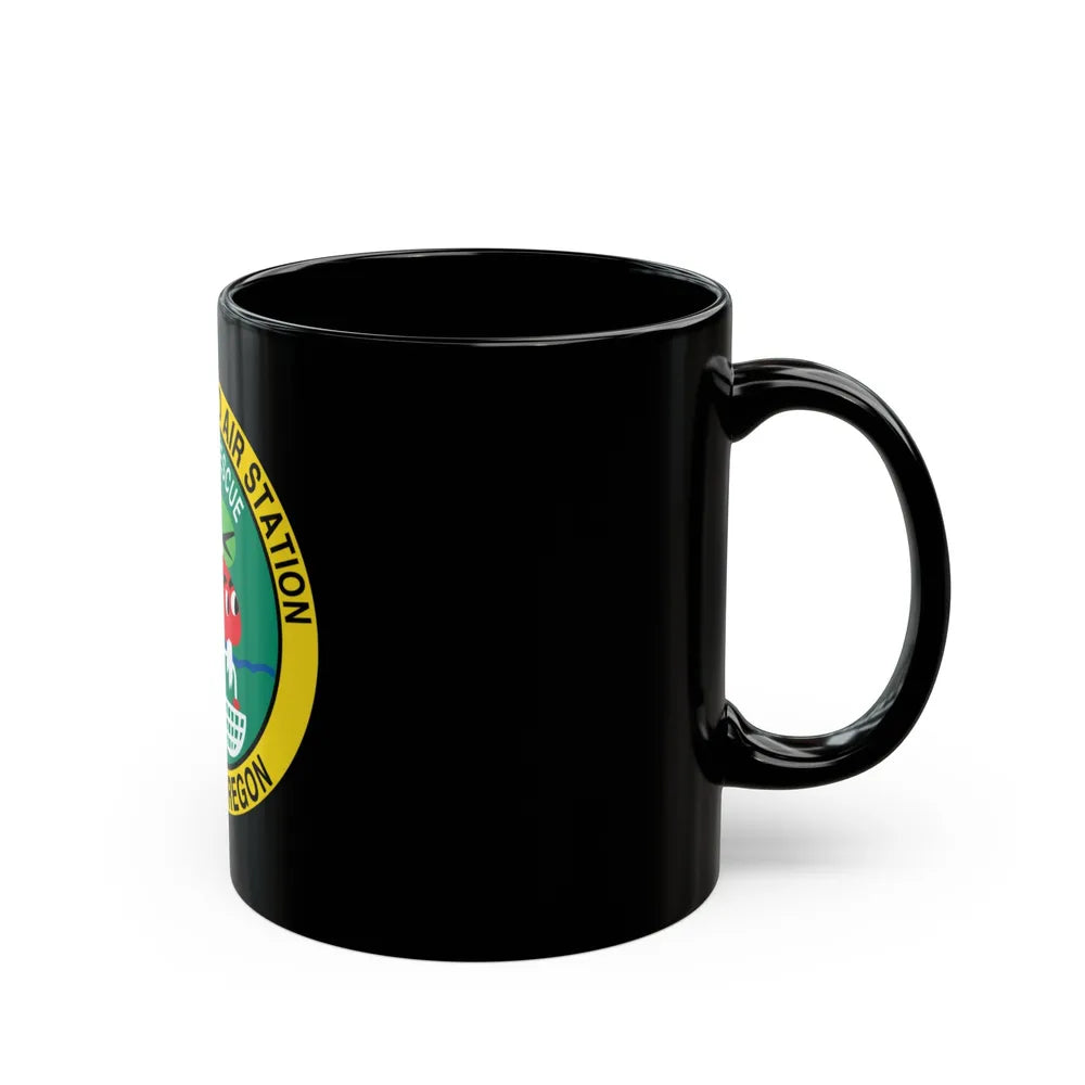 USCG Air Station Astoria (U.S. Coast Guard) Black Coffee Mug-Go Mug Yourself