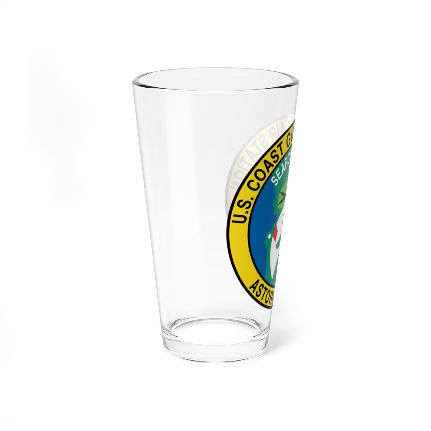 USCG Air Station Astoria (U.S. Coast Guard) Pint Glass 16oz-Go Mug Yourself