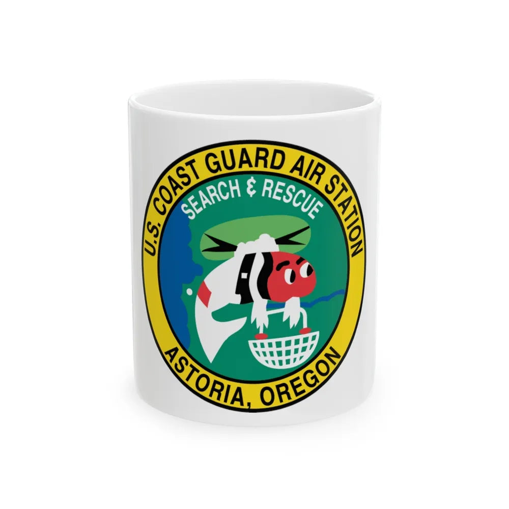 USCG Air Station Astoria (U.S. Coast Guard) White Coffee Mug-11oz-Go Mug Yourself