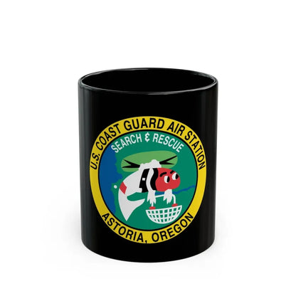 USCG Air Station Astoria (U.S. Coast Guard) Black Coffee Mug 11oz - Go Mug Yourself