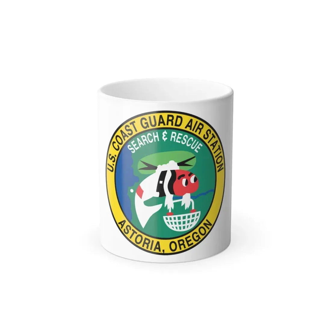 USCG Air Station Astoria (U.S. Coast Guard) Color Changing Coffee Mug 11oz - Go Mug Yourself