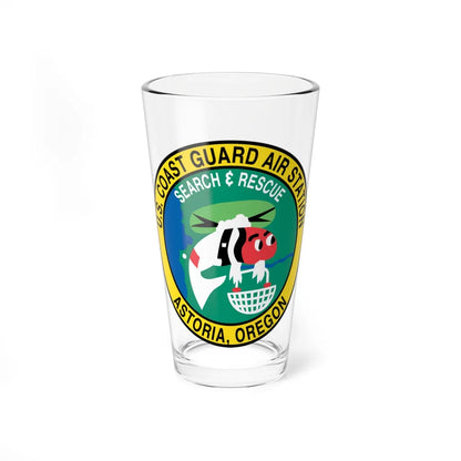 USCG Air Station Astoria (U.S. Coast Guard) Pint Glass 16oz 16oz - Go Mug Yourself