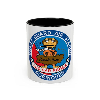 USCG Air Station Borinquen   Les SAR Frog (U.S. Coast Guard) Accent Coffee Mug 11oz Black - Go Mug Yourself