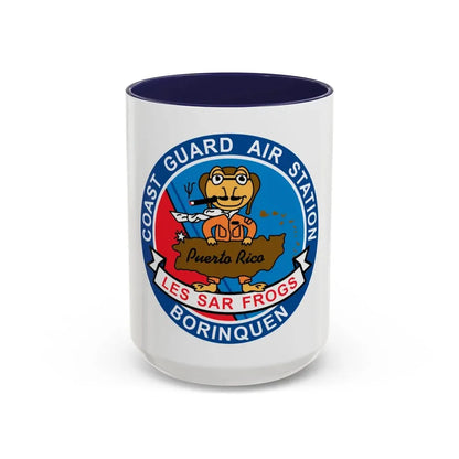 USCG Air Station Borinquen   Les SAR Frog (U.S. Coast Guard) Accent Coffee Mug 15oz Navy - Go Mug Yourself