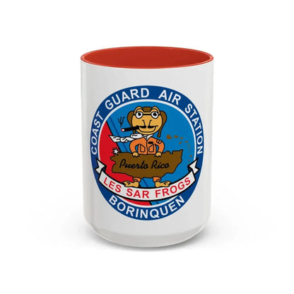 USCG Air Station Borinquen   Les SAR Frog (U.S. Coast Guard) Accent Coffee Mug 15oz Red - Go Mug Yourself