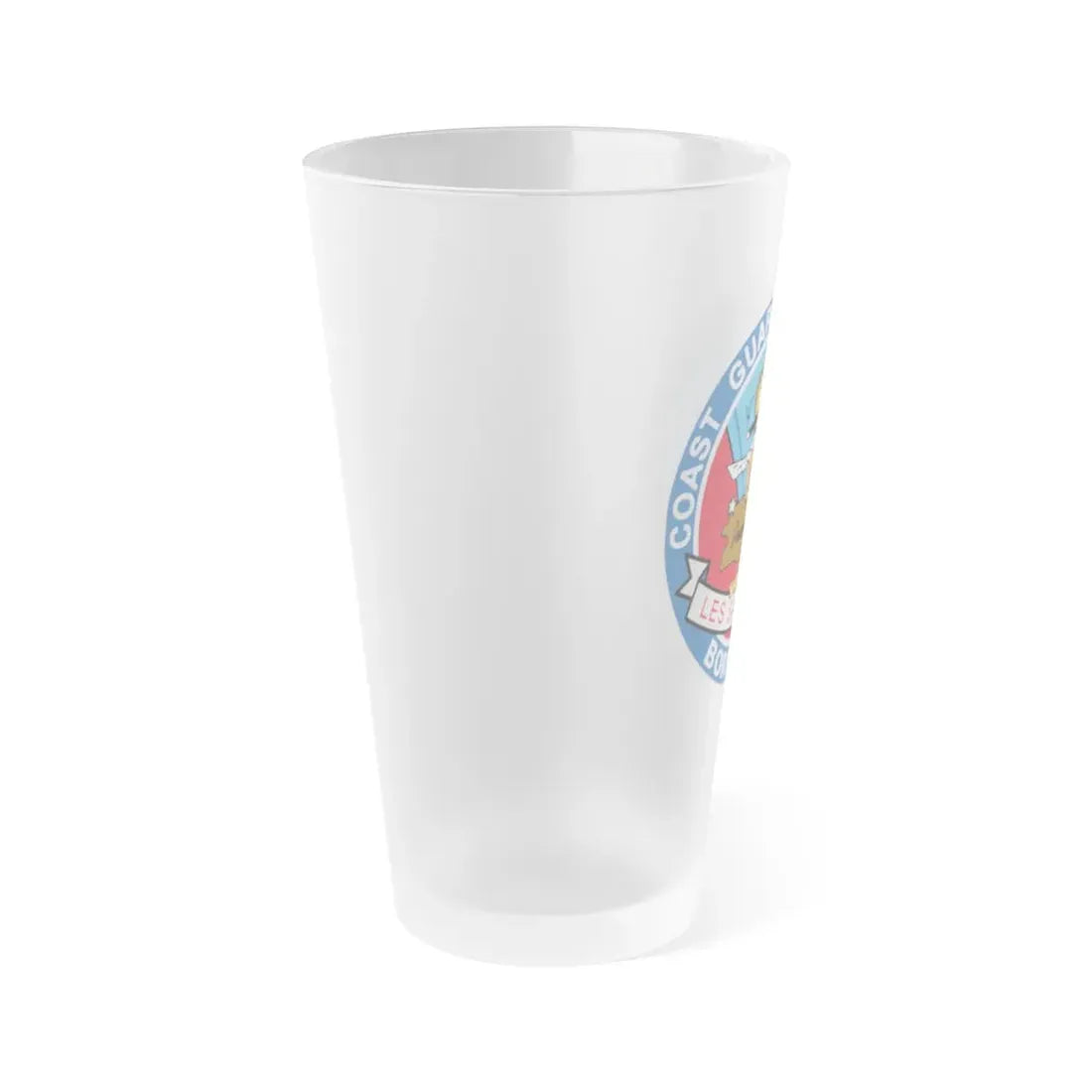 USCG Air Station Borinquen   Les SAR Frog (U.S. Coast Guard) Frosted Pint Glass 16oz - Go Mug Yourself