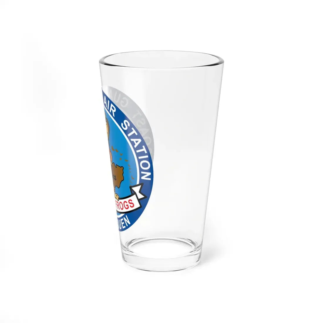 USCG Air Station Borinquen   Les SAR Frog (U.S. Coast Guard) Pint Glass 16oz - Go Mug Yourself