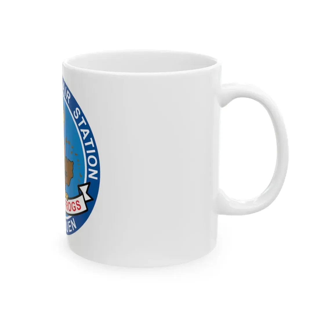 USCG Air Station Borinquen   Les SAR Frog (U.S. Coast Guard) White Coffee Mug - Go Mug Yourself