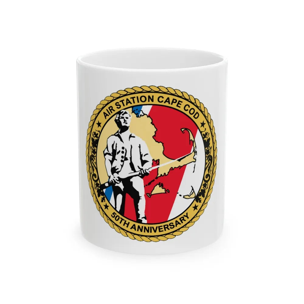 USCG Air Station CAPE COD (U.S. Coast Guard) White Coffee Mug-11oz-Go Mug Yourself