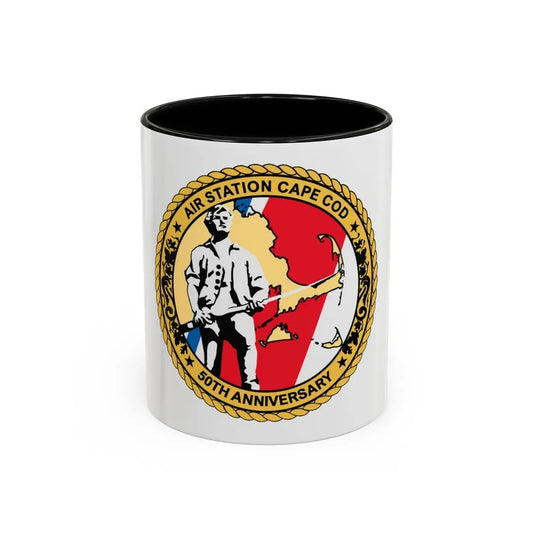 USCG Air Station CAPE COD (U.S. Coast Guard) Accent Coffee Mug 11oz Black - Go Mug Yourself