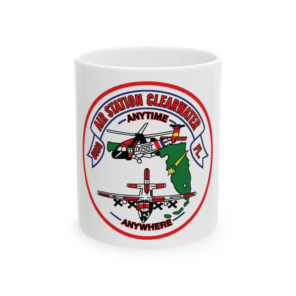 USCG Air Station Clearwater FL (U.S. Coast Guard) White Coffee Mug-11oz-Go Mug Yourself