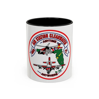 USCG Air Station Clearwater FL (U.S. Coast Guard) Accent Coffee Mug 11oz Black - Go Mug Yourself