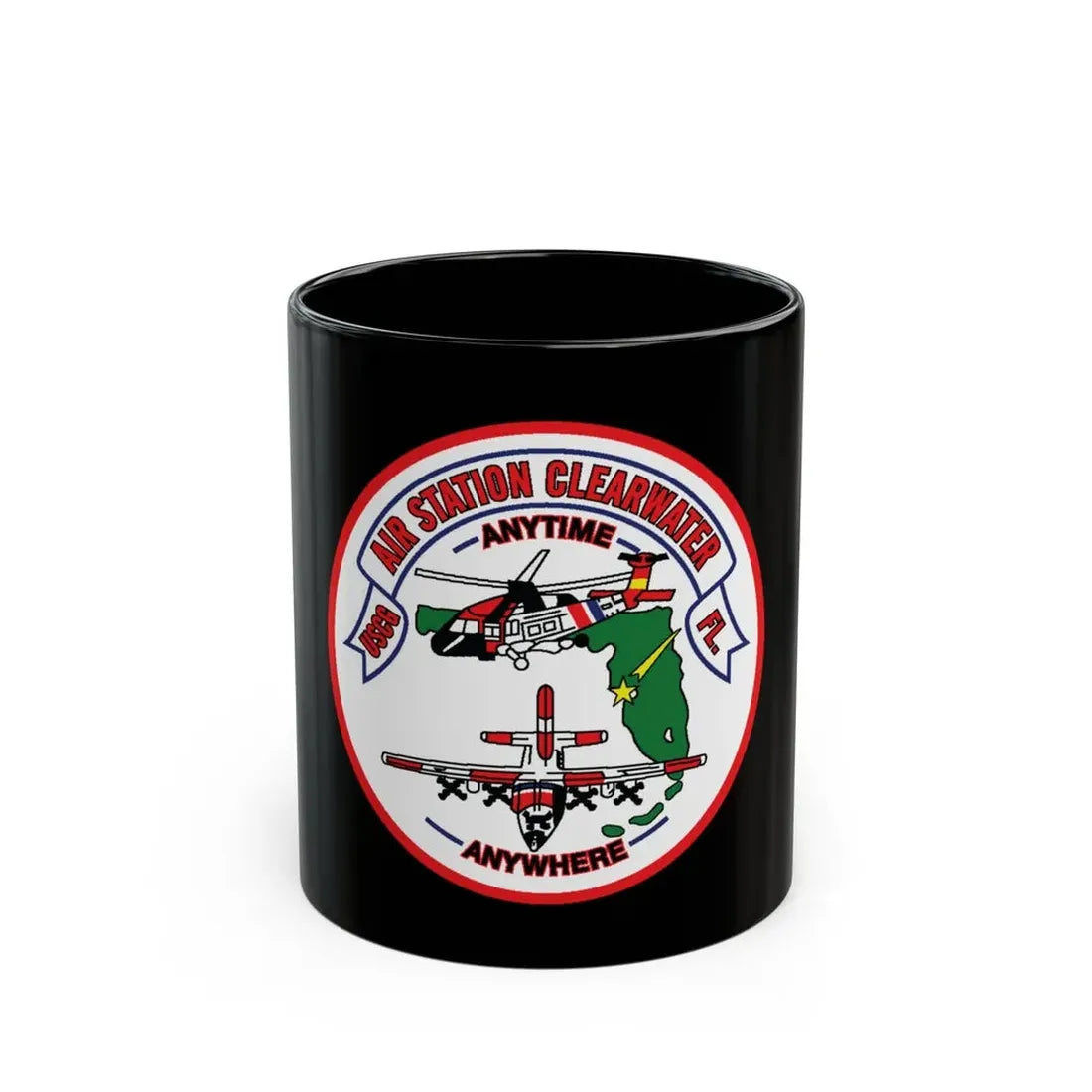 USCG Air Station Clearwater FL (U.S. Coast Guard) Black Coffee Mug 11oz - Go Mug Yourself