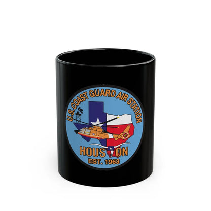 USCG Air Station Houston 2 (U.S. Coast Guard) Black Coffee Mug-11oz-Go Mug Yourself