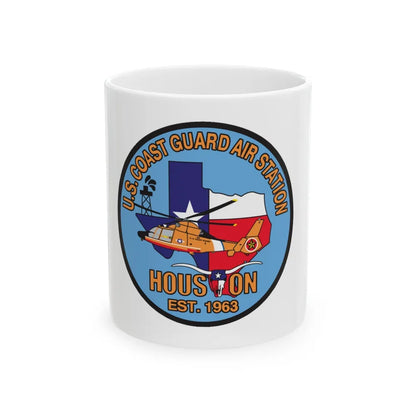 USCG Air Station Houston 2 (U.S. Coast Guard) White Coffee Mug-11oz-Go Mug Yourself