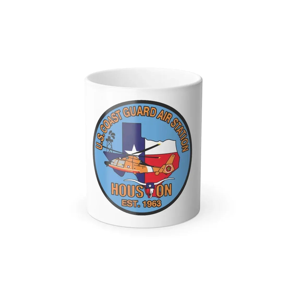 USCG Air Station Houston 2 (U.S. Coast Guard) Color Changing Coffee Mug 11oz - Go Mug Yourself