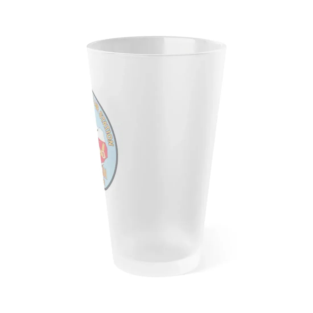 USCG Air Station Houston 2 (U.S. Coast Guard) Frosted Pint Glass 16oz - Go Mug Yourself