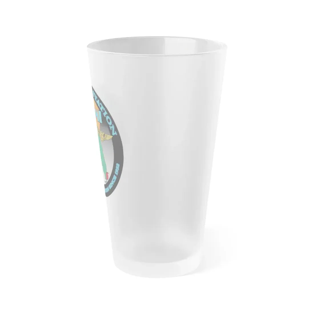 USCG Air Station Miami (U.S. Coast Guard) Frosted Pint Glass 16oz - Go Mug Yourself