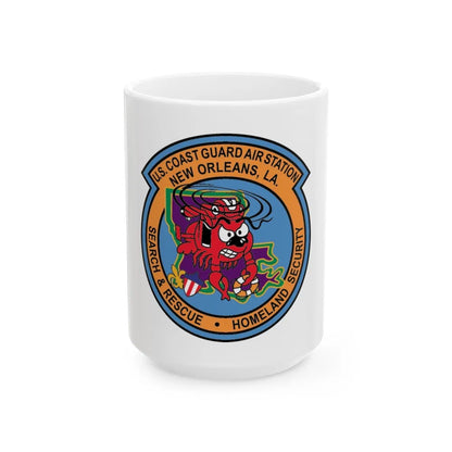 USCG Air Station New Orleans (U.S. Coast Guard) White Coffee Mug-15oz-Go Mug Yourself