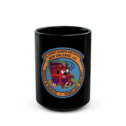 USCG Air Station New Orleans (U.S. Coast Guard) Black Coffee Mug 15oz - Go Mug Yourself