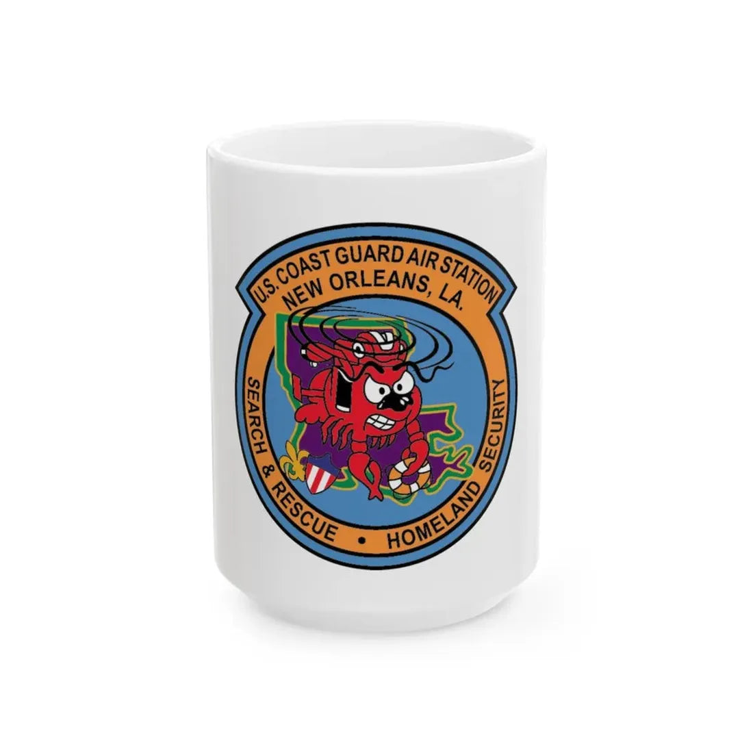 USCG Air Station New Orleans (U.S. Coast Guard) White Coffee Mug 15oz - Go Mug Yourself