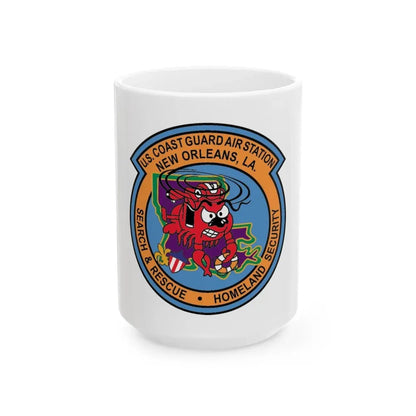 USCG Air Station New Orleans (U.S. Coast Guard) White Coffee Mug 15oz - Go Mug Yourself
