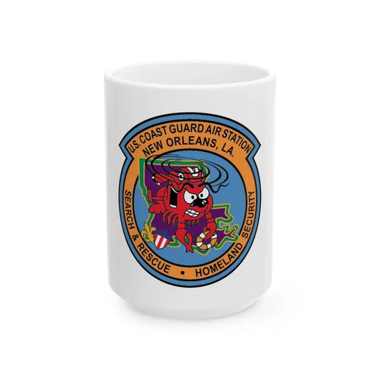 USCG Air Station New Orleans (U.S. Coast Guard) White Coffee Mug 15oz - Go Mug Yourself