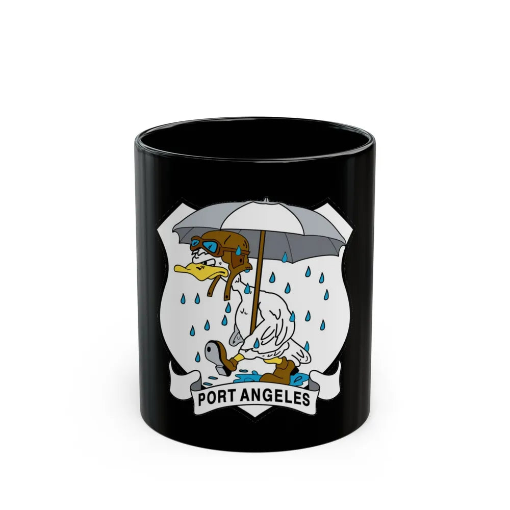 USCG Air Station Port Angeles PAAS (U.S. Coast Guard) Black Coffee Mug-11oz-Go Mug Yourself