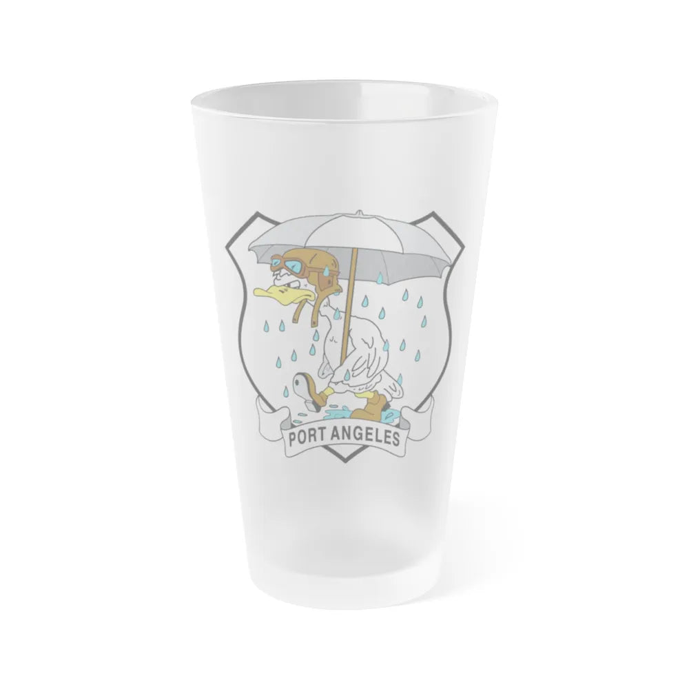 USCG Air Station Port Angeles PAAS (U.S. Coast Guard) Frosted Pint Glass 16oz-Go Mug Yourself