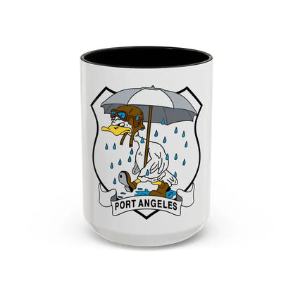USCG Air Station Port Angeles PAAS (U.S. Coast Guard) Accent Coffee Mug 15oz Black - Go Mug Yourself