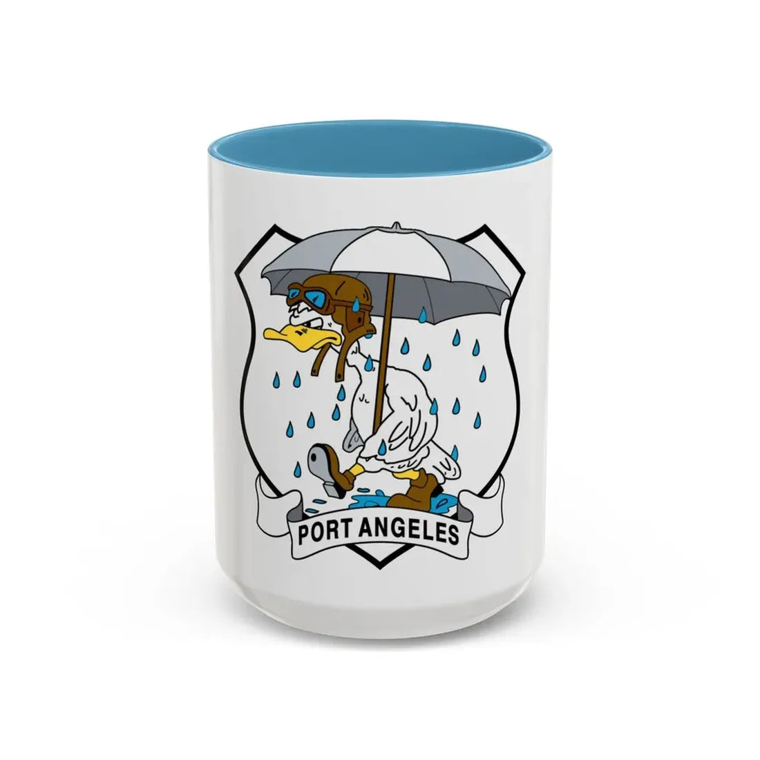 USCG Air Station Port Angeles PAAS (U.S. Coast Guard) Accent Coffee Mug 15oz Light Blue - Go Mug Yourself