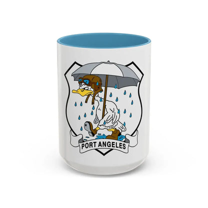 USCG Air Station Port Angeles PAAS (U.S. Coast Guard) Accent Coffee Mug 15oz Light Blue - Go Mug Yourself