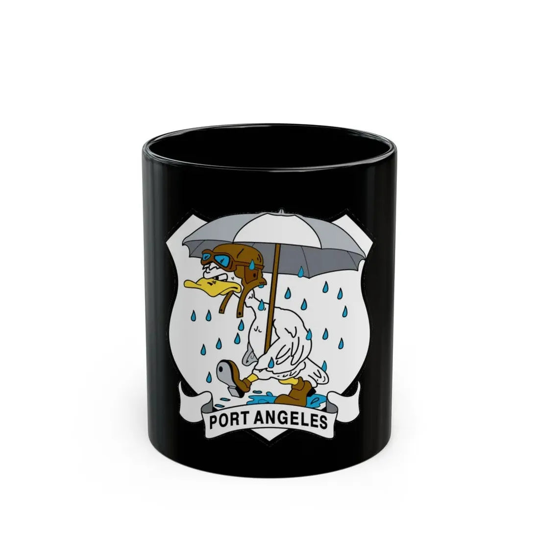 USCG Air Station Port Angeles PAAS (U.S. Coast Guard) Black Coffee Mug 11oz - Go Mug Yourself