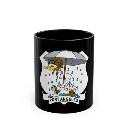 USCG Air Station Port Angeles PAAS (U.S. Coast Guard) Black Coffee Mug 11oz - Go Mug Yourself