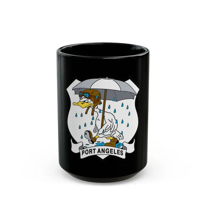USCG Air Station Port Angeles PAAS (U.S. Coast Guard) Black Coffee Mug 15oz - Go Mug Yourself