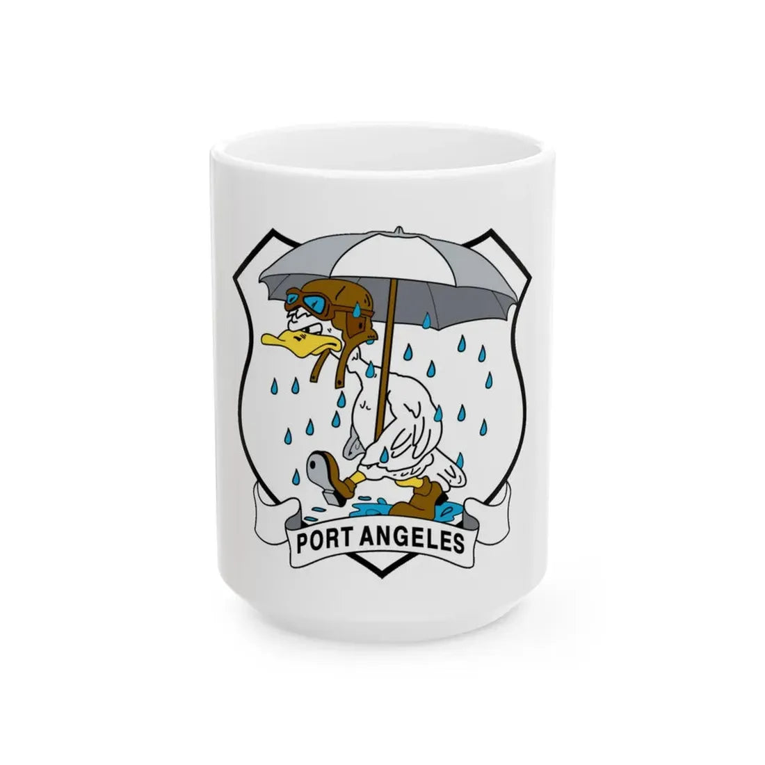 USCG Air Station Port Angeles PAAS (U.S. Coast Guard) White Coffee Mug 15oz - Go Mug Yourself