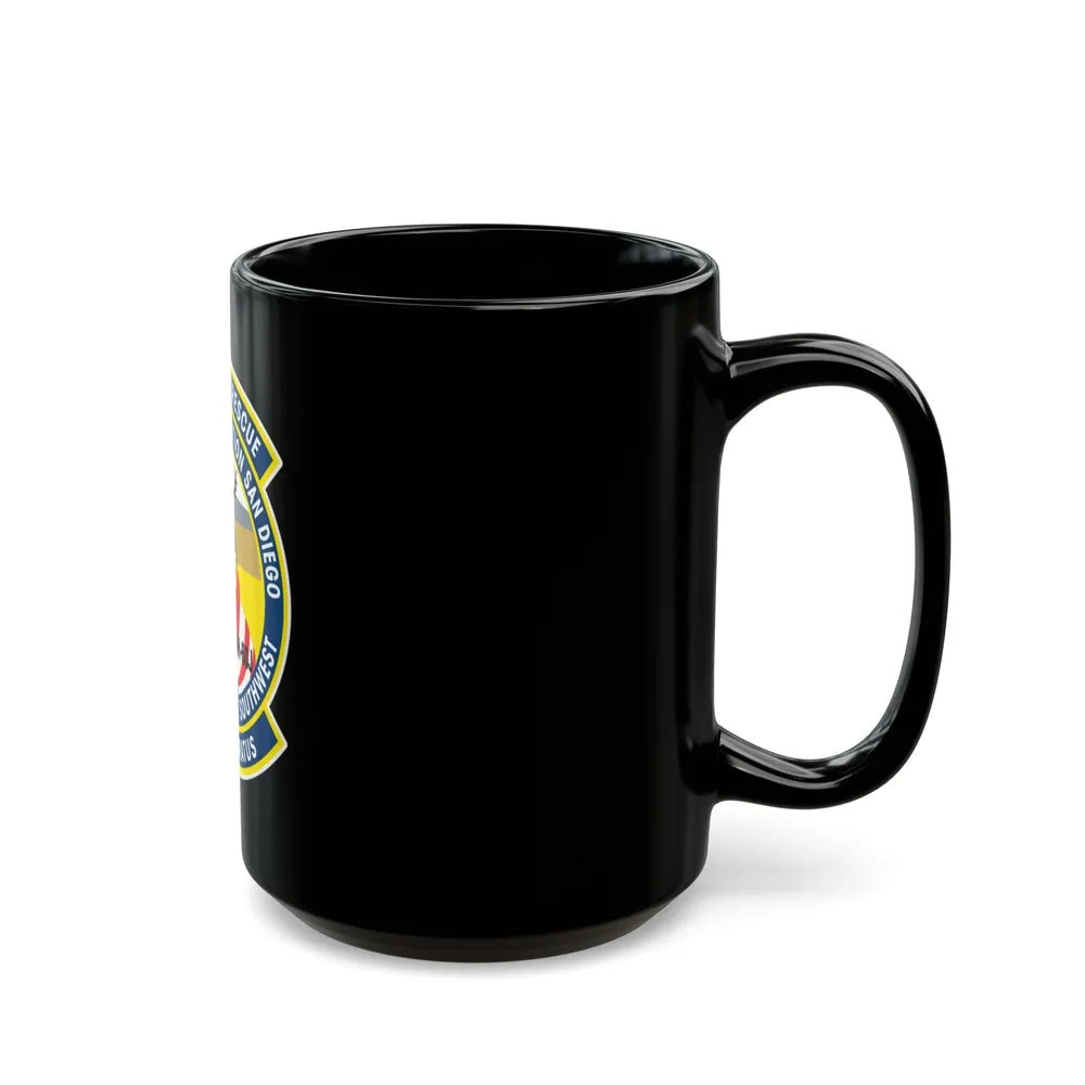 USCG Air Station San Diego Search and Resue (U.S. Coast Guard) Black Coffee Mug-Go Mug Yourself