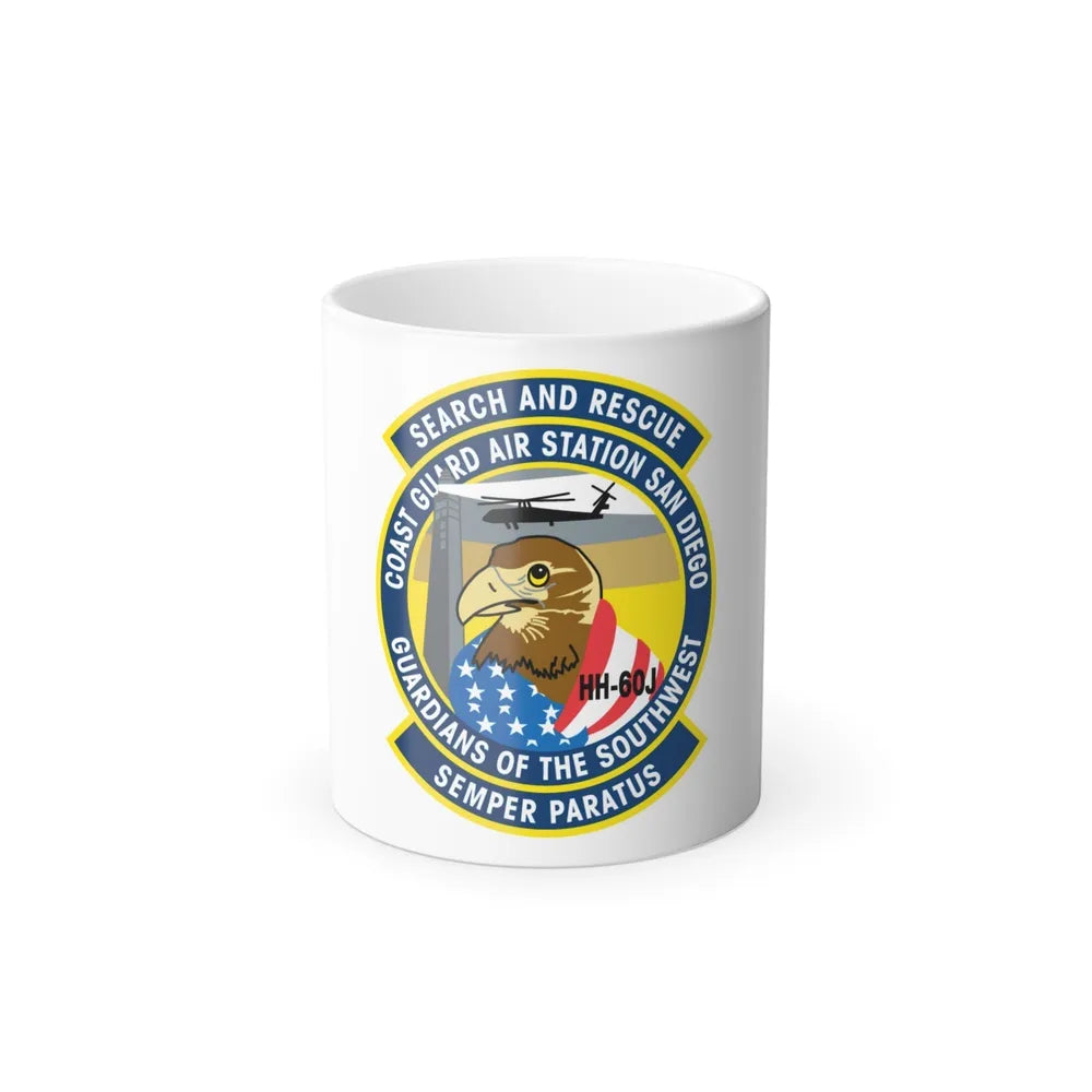 USCG Air Station San Diego Search and Resue (U.S. Coast Guard) Color Changing Mug 11oz-11oz-Go Mug Yourself