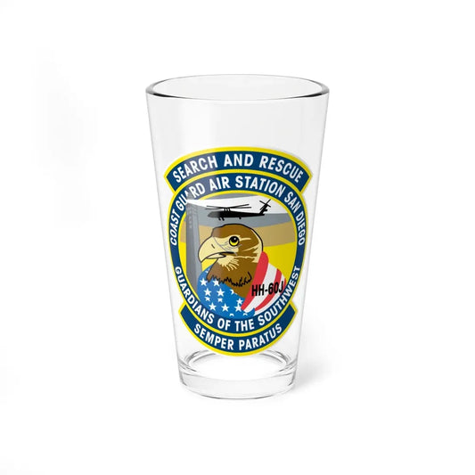 USCG Air Station San Diego Search and Resue (U.S. Coast Guard) Pint Glass 16oz 16oz - Go Mug Yourself