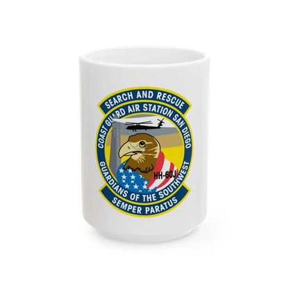 USCG Air Station San Diego Search and Resue (U.S. Coast Guard) White Coffee Mug 15oz - Go Mug Yourself