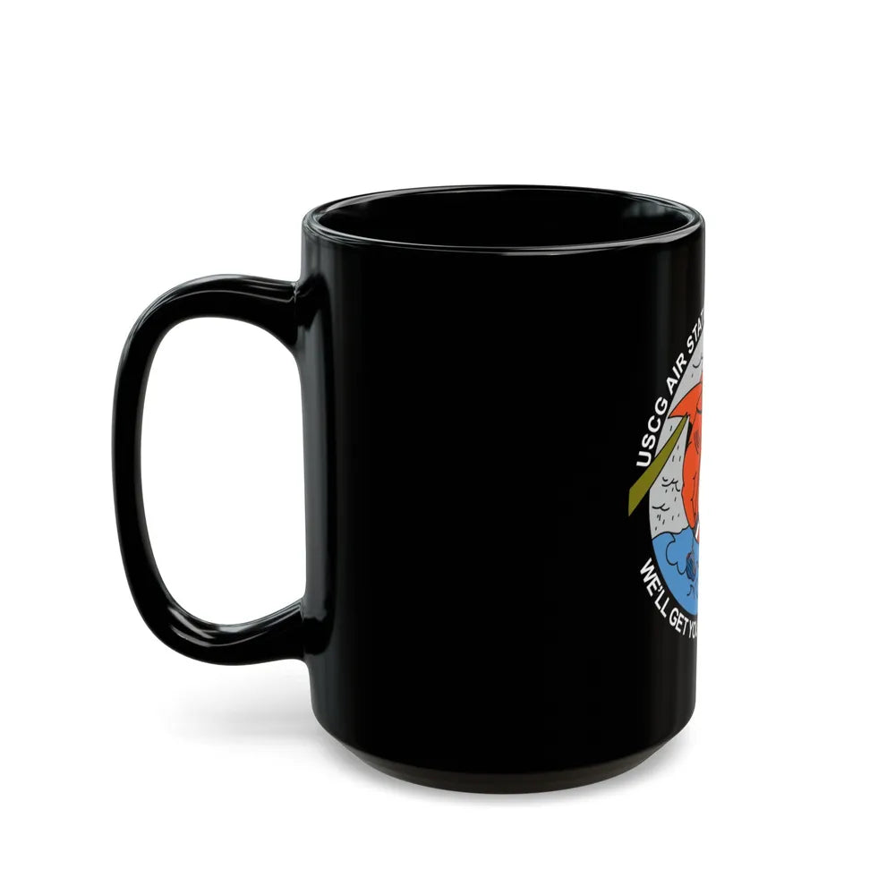 USCG Air Station San Francisco 2 (U.S. Coast Guard) Black Coffee Mug-Go Mug Yourself